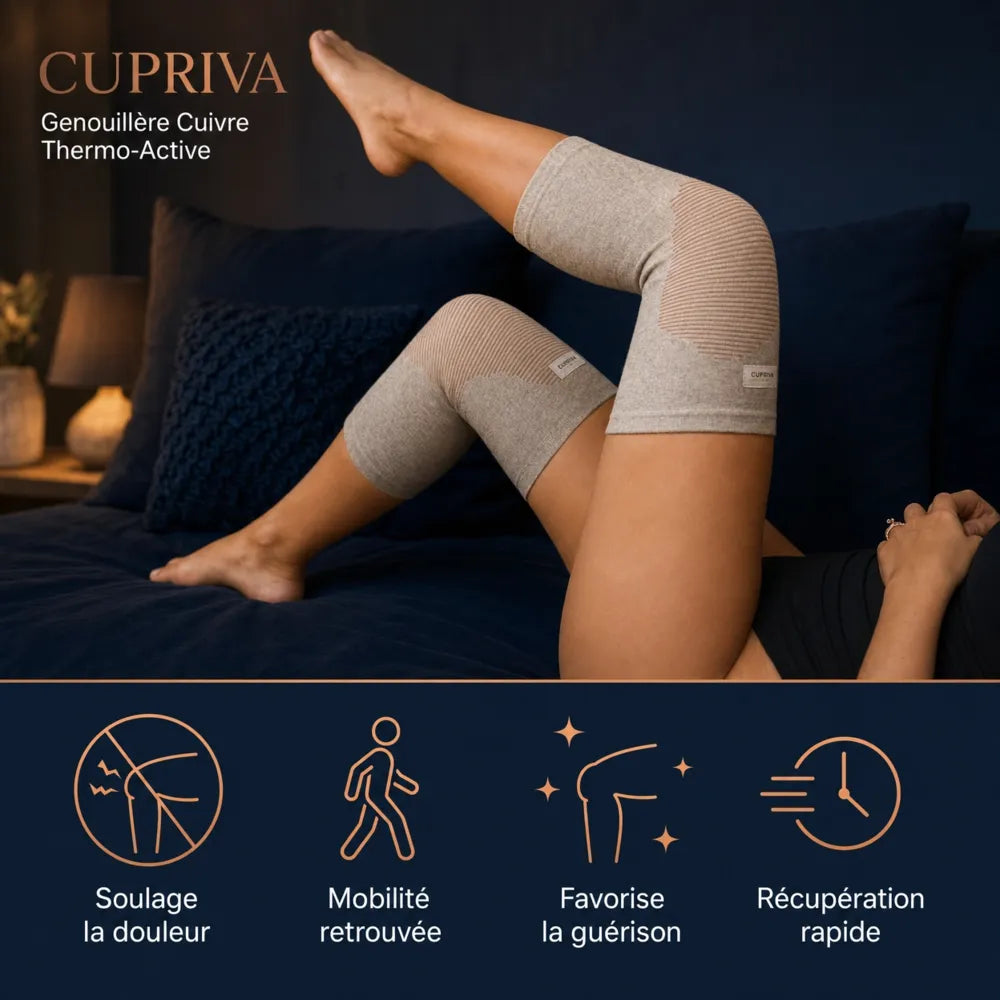 CUPRIVA — Genouillère Cuivre Thermo-Active